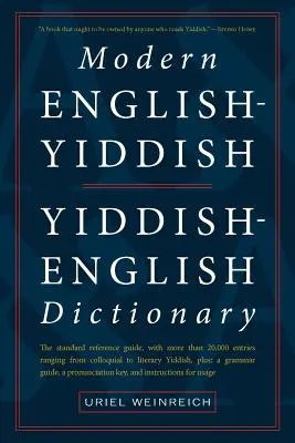 Modern angol-jiddis jiddis-angol szótár - Modern English-Yiddish Yiddish-English Dictionary
