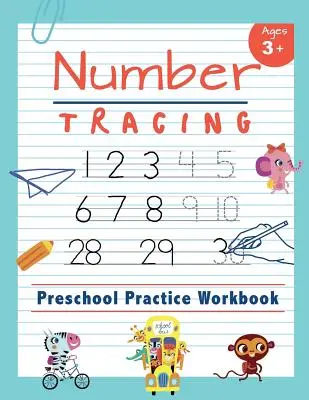 Számkövető óvodai gyakorló munkafüzet: Learn to Trace Numbers 1-20 Essential Reading And Writing Book for Pre K, Kindergarten and Kids Ages 3-5 - Number Tracing Preschool Practice Workbook: Learn to Trace Numbers 1-20 Essential Reading And Writing Book for Pre K, Kindergarten and Kids Ages 3-5