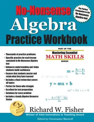 No-Nonsense Algebra Practice Workbook (Gyakorló munkafüzet) - No-Nonsense Algebra Practice Workbook