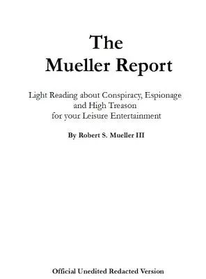 A Mueller-jelentés - The Mueller Report