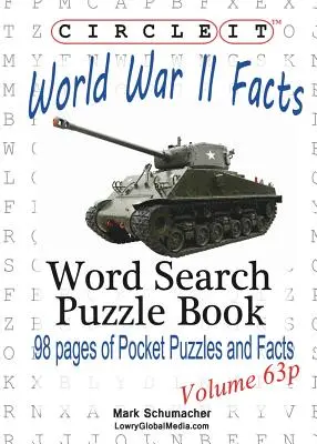 Circle It, Második világháborús tények, zsebméret, szókereső, rejtvénykönyv - Circle It, World War II Facts, Pocket Size, Word Search, Puzzle Book