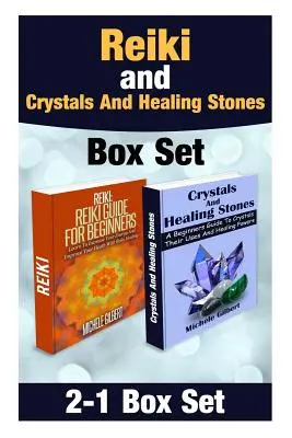 Reiki és kristályok és gyógyító kövek dobozkészlet - Reiki and Crystals And Healing Stones Box Set