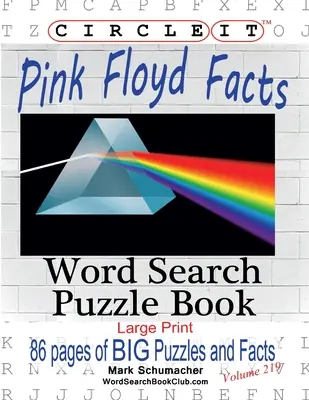 Körbe, Pink Floyd tények, szókereső, puzzle könyv - Circle It, Pink Floyd Facts, Word Search, Puzzle Book