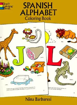 Spanyol ábécé kifestőkönyv - Spanish Alphabet Coloring Book