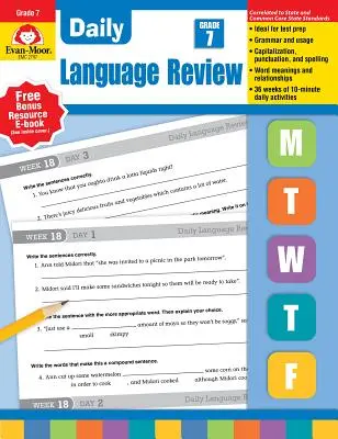 Napi nyelvi áttekintés, 7. osztály Te - Daily Language Review, Grade 7 Te