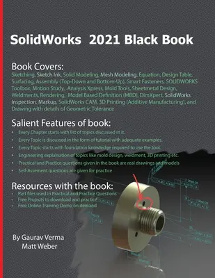 SolidWorks 2021 fekete könyv (színezett) - SolidWorks 2021 Black Book