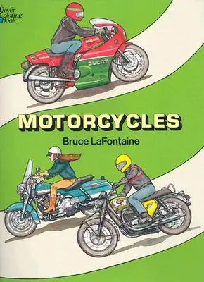 Motorkerékpárok Színezőkönyv - Motorcycles Coloring Book