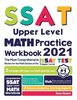 SSAT Upper Level Math Practice Workbook: A legátfogóbb áttekintés az SSAT felsőfokú teszt matematikai részéhez - SSAT Upper Level Math Practice Workbook: The Most Comprehensive Review for the Math Section of the SSAT Upper Level Test