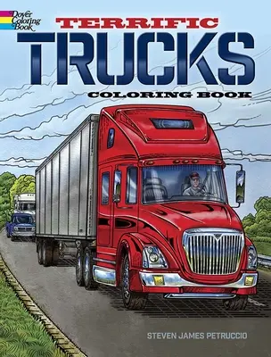 Félelmetes teherautók színezőkönyv - Terrific Trucks Coloring Book