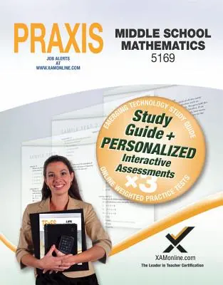 Praxis Középiskolai Matematika 5169 Könyv és Online - Praxis Middle School Mathematics 5169 Book and Online