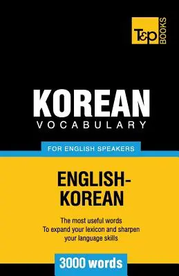 Koreai szókincs angolul beszélőknek - 3000 szó - Korean vocabulary for English speakers - 3000 words