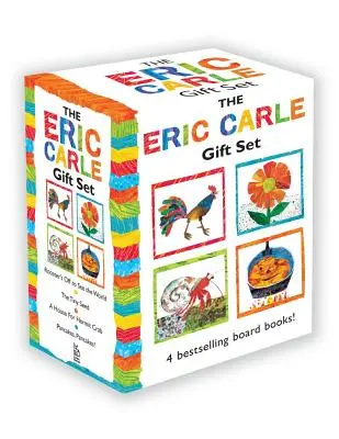 Az Eric Carle ajándékcsomag: Palacsinta, palacsinta!; Egy ház a remeteráknak; Kakas elindult világot látni - The Eric Carle Gift Set: The Tiny Seed; Pancakes, Pancakes!; A House for Hermit Crab; Rooster's Off to See the World