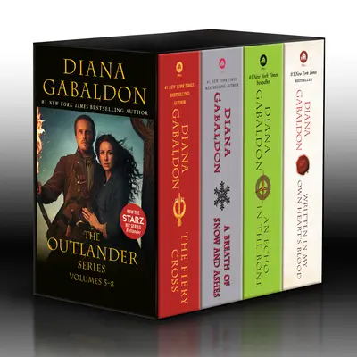 Outlander 5-8. kötet (4 kötetes dobozos készlet): A tüzes kereszt, Hó és hamu lehelete, Visszhang a csontokban, Saját szívem vérével írva - Outlander Volumes 5-8 (4-Book Boxed Set): The Fiery Cross, a Breath of Snow and Ashes, an Echo in the Bone, Written in My Own Heart's Blood