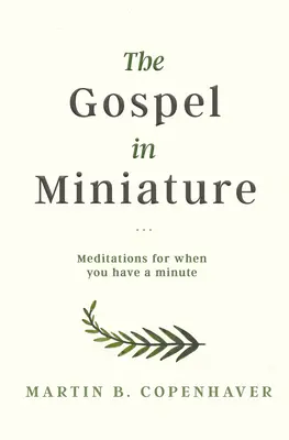 Az evangélium miniatűrben: Meditációk, amikor van egy perced - The Gospel in Miniature: Meditations for When You Have a Minute