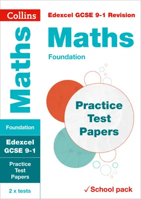 Collins GCSE 9-1 Revision - Edexcel GCSE Matematika Alapítvány gyakorló tesztlapok - Collins GCSE 9-1 Revision - Edexcel GCSE Maths Foundation Practice Test Papers