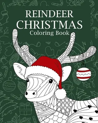 Rénszarvas karácsonyi színező könyv - Reindeer Christmas Coloring Book