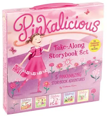 The Pinkalicious Take-Along Storybook Set: Csiklandós rózsaszín, Pinkalicious és a rózsaszín ital, Viráglány, Őrült hajnap, Pinkalicious és az új tanító néni - The Pinkalicious Take-Along Storybook Set: Tickled Pink, Pinkalicious and the Pink Drink, Flower Girl, Crazy Hair Day, Pinkalicious and the New Teache