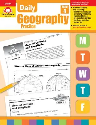 Napi földrajz gyakorlat 4. osztály: EMC 3713 - Daily Geography Practice Grade 4: EMC 3713