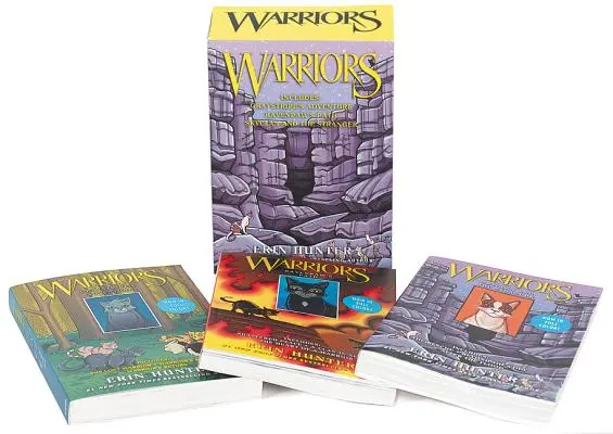 Warriors Manga 3 könyvből álló színes dobozos sorozat: Hollómancs útja, Az Égiklán és az Idegen - Warriors Manga 3-Book Full-Color Box Set: Graystripe's Adventure; Ravenpaw's Path, Skyclan and the Stranger