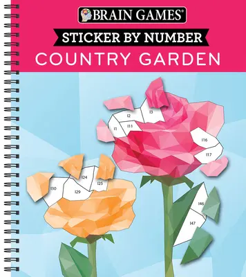 Agyjátékok - Matrica szám szerint: Country Garden - Brain Games - Sticker by Number: Country Garden