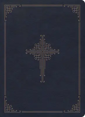 CSB Ancient Faith Study Bible (Ősi hit tanulmányi Biblia), Navy Leathertouch: Fekete betűk, Egyházatyák, Tanulmányi jegyzetek és kommentárok, szalagjelölő, varrott kötés, könnyen olvasható. - CSB Ancient Faith Study Bible, Navy Leathertouch: Black Letter, Church Fathers, Study Notes and Commentary, Ribbon Marker, Sewn Binding, Easy-To-Read