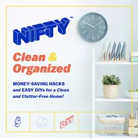 NIFTY (TM) Clean & Organized: Pénztakarékos hackek és egyszerű DIY-k a tiszta és rendetlenségmentes otthonért! (NIFTY (TM)) - NIFTY (TM) Clean & Organized - Money-Saving Hacks and Easy DIYs for a Clean and Clutter-Free Home! (NIFTY (TM))