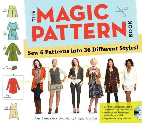 The Magic Pattern Book: Varrj 6 mintát 36 különböző stílusban! - The Magic Pattern Book: Sew 6 Patterns Into 36 Different Styles!