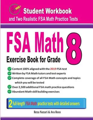 FSA Math Exercise Book for Grade 8: Student Workbook and Two Realistic FSA Math Tests (FSA matematikai feladatgyűjtemény 8. osztály számára) - FSA Math Exercise Book for Grade 8: Student Workbook and Two Realistic FSA Math Tests