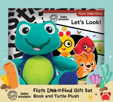 Baby Einstein: Einstein: First Look and Find Gift Set: Könyv és teknős plüss - Baby Einstein: First Look and Find Gift Set: Book and Turtle Plush