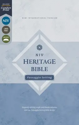 Niv, Heritage Bible, Passaggio Setting, Leathersoft, Brown, Comfort Print: Elegánsan egyesíti az egy és két oszlopot egy Passaggio Setting Bibliát. - Niv, Heritage Bible, Passaggio Setting, Leathersoft, Brown, Comfort Print: Elegantly Uniting Single and Double Columns Into One Passaggio Setting Bibl