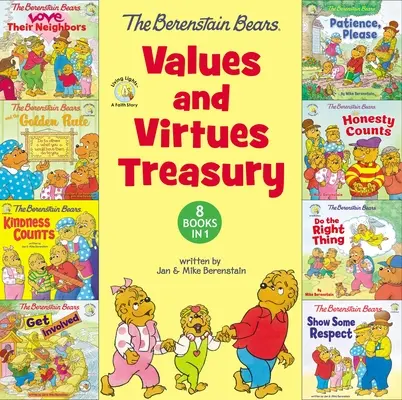 A Berenstain-maci értékek és erények kincstára: 8 könyv 1 könyvben - The Berenstain Bears Values and Virtues Treasury: 8 Books in 1