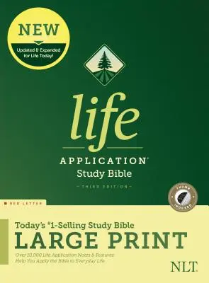 NLT Life Application Study Bible, Third Edition, Large Print (Piros betűs, keményfedeles, indexelt) - NLT Life Application Study Bible, Third Edition, Large Print (Red Letter, Hardcover, Indexed)