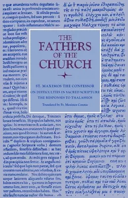 A Szentírás nehézségeiről: A Thalassiosra adott válaszok - On Difficulties in Sacred Scripture: The Responses to Thalassios