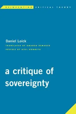 A szuverenitás kritikája - A Critique of Sovereignty