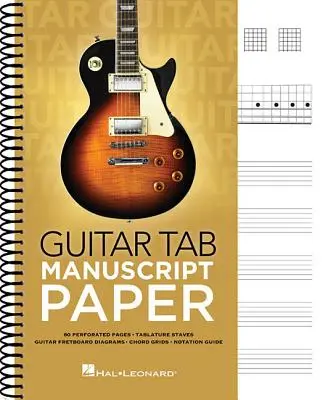 Gitár tabulátor kéziratos papír - Guitar Tab Manuscript Paper