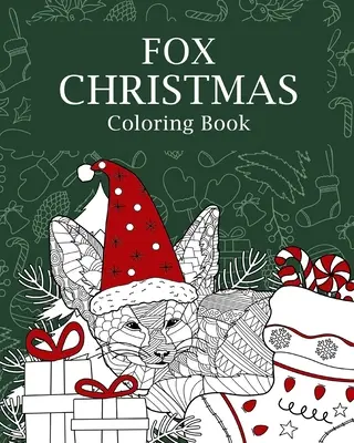 Róka karácsonyi színező könyv - Fox Christmas Coloring Book