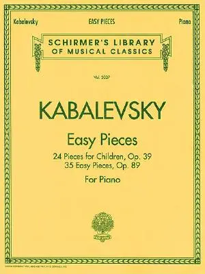 Könnyű darabok: Schirmer Klasszikusok Könyvtára 2037. kötet Zongoraszóló - Easy Pieces: Schirmer Library of Classics Volume 2037 Piano Solo