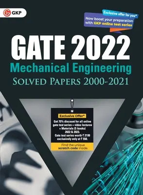 GATE 2022 Gépészmérnöki képzés - megoldott feladatok (2000-2021) (G K Publications (P) Ltd) - GATE 2022 Mechanical Engineering - Solved Papers (2000-2021) (G K Publications (P) Ltd)