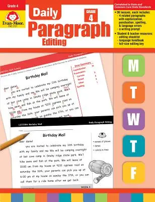 Napi bekezdésszerkesztés 4. osztály - Daily Paragraph Editing Grade 4