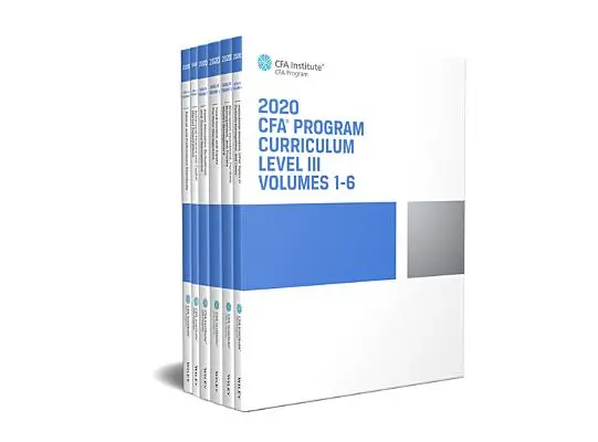 Cfa Program Tanterv 2020 III. szint, 1-6. kötetek - Cfa Program Curriculum 2020 Level III, Volumes 1 - 6