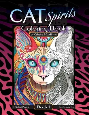 Cat Spirits Coloring Book: Könyv 1 - Cat Spirits Coloring Book: Book 1