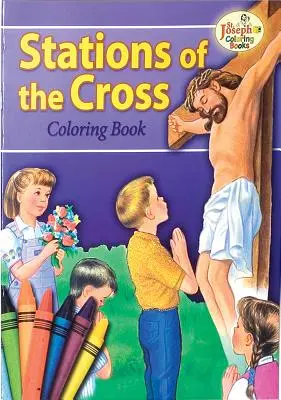 Színezőkönyv a keresztúti stációkról - Coloring Book about the Stations of the Cross