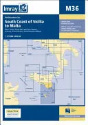 Imray Chart M36 - Szicília déli partvidéke Máltáig - Imray Chart M36 - South Coast of Sicilia to Malta