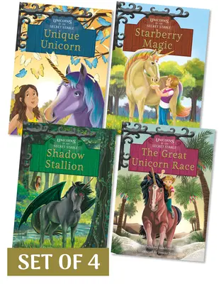 A titkos istálló egyszarvúi 2. sorozat (4 részes sorozat) - Unicorns of the Secret Stable Set 2 (Set of 4)