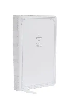 Nrsv, Katolikus Biblia, Ajándék kiadás, bőrpuha, fehér, Comfort Print: Szent Biblia - Nrsv, Catholic Bible, Gift Edition, Leathersoft, White, Comfort Print: Holy Bible