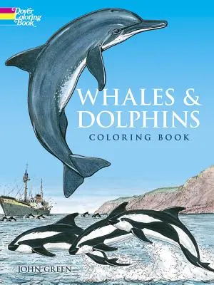 Bálnák és delfinek színező könyv - Whales and Dolphins Coloring Book