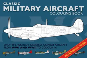 Katonai repülőgép színező könyv - Military Aircraft Colouring Book