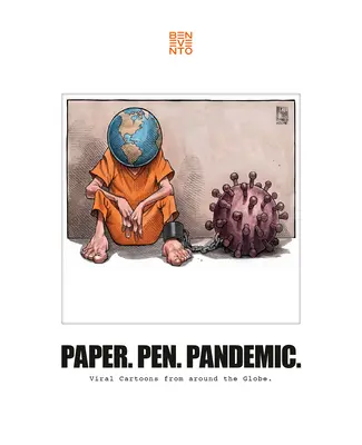 Előadás. Toll. Pandémia: Víruskarikatúrák a világ minden tájáról. - Paper. Pen. Pandemic.: Viral Cartoons from Around the Globe.