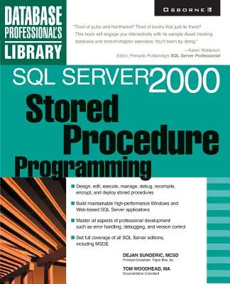 SQL Server 2000 tárolt eljárások programozása - SQL Server 2000 Stored Procedure Programming