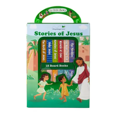 Az én kis könyvtáram: Történetek Jézusról (12 táblás könyv) - My Little Library: Stories of Jesus (12 Board Books)